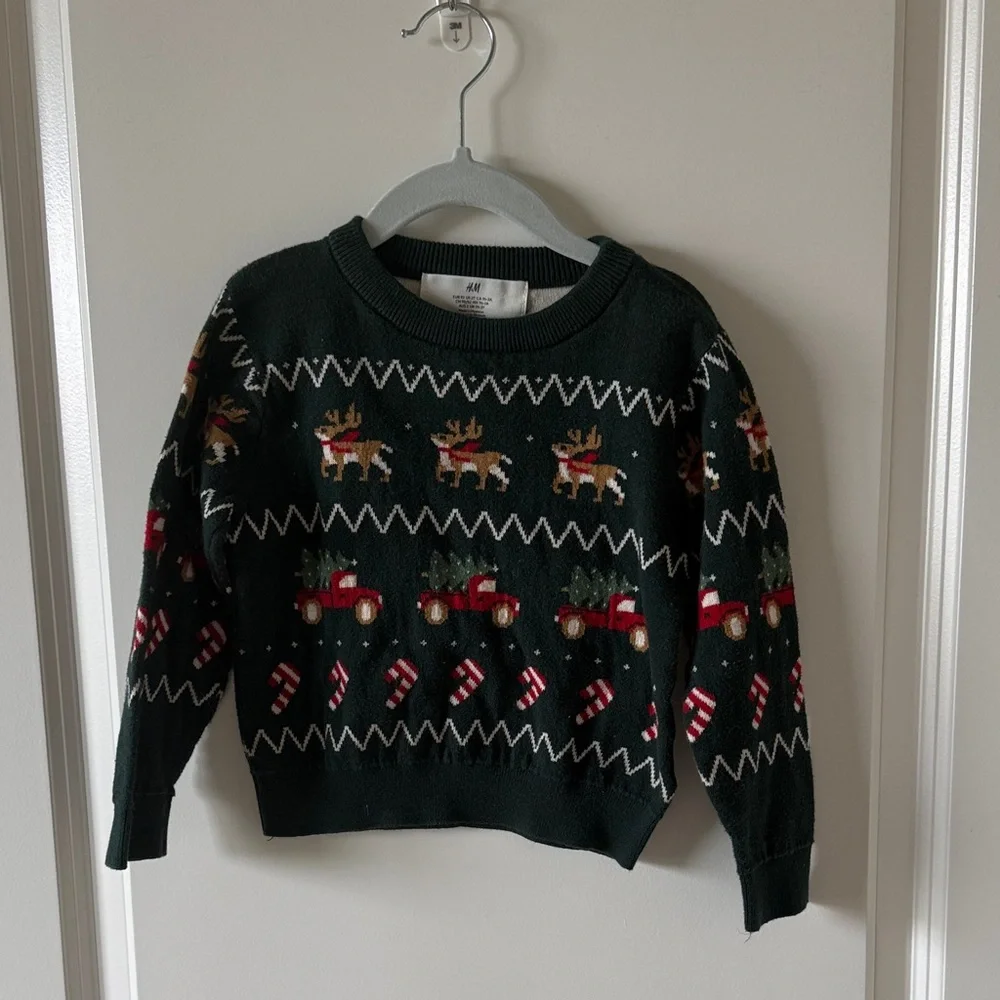 H&M Dark Green Knit Sweater